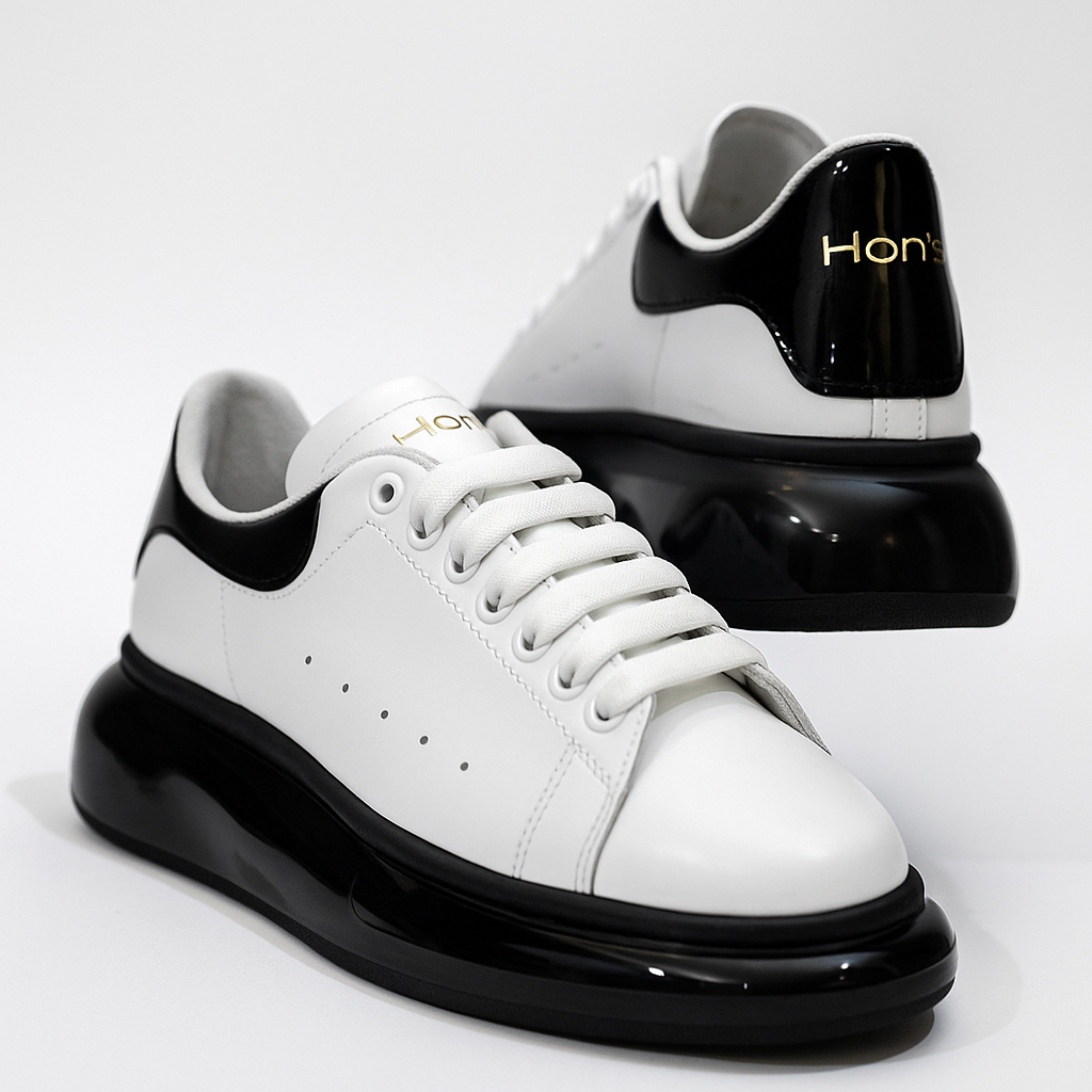 HON'S CITY CORE Erkek Spor Ayakkabı – Hakiki Deri, Air Taban, Bağcıklı, Sneaker HSA013