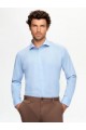 HON'S Slim Fit İtalyan Yaka acık mavi Erkek Gömlek